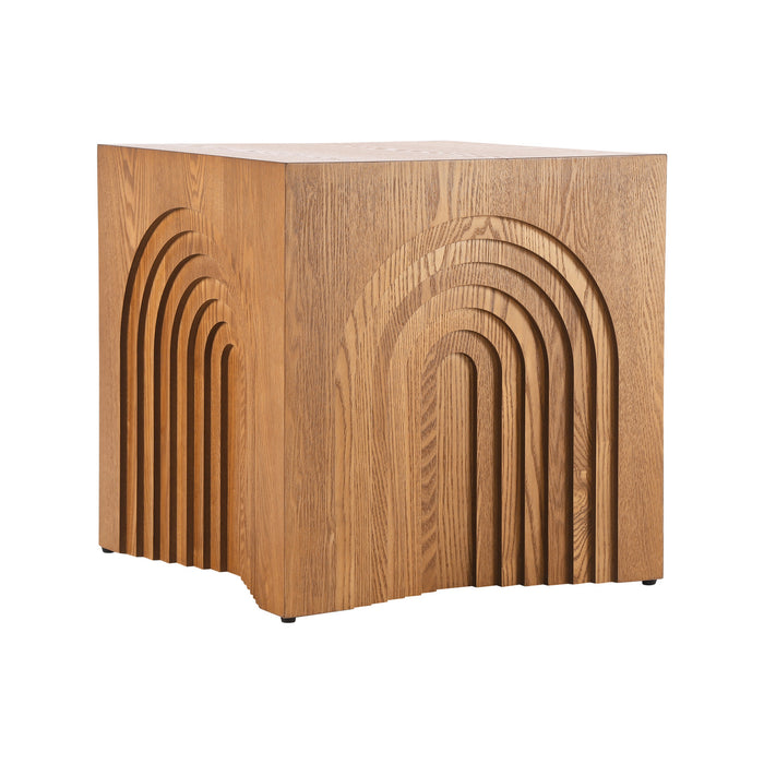 Grace Rustic End Table,Brown
