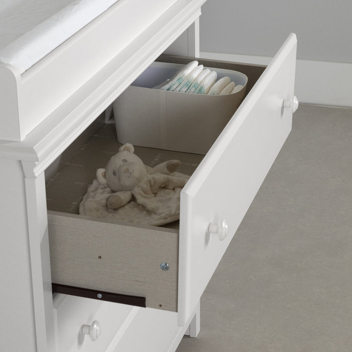 Cotton Candy 3-drawer Changing Table - Pure White