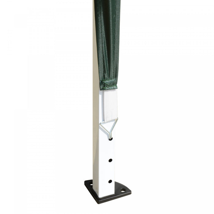 Outsunny 10x10ft Folding Pop Up Tent Outdoor Gazebo Canopy With Carrying Bag, Green