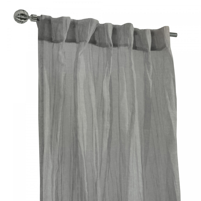 Habitat Paloma Pale Thyme Sheer Dual Header Curtain Panel - 52 x 63