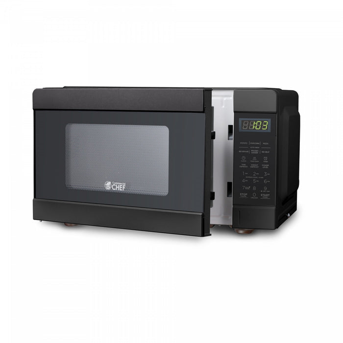 CHM Series Commercial Chef 0.9 Cu. Ft. Countertop Microwave Oven, CHM990B, Black Countertop Microwave Less 1cuft
