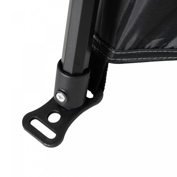 Outsunny Pop Up Shower Tent, Portable Privacy Shelter For 2 Persons, Changing Room With 2 Windows, 3 Doors, Carrying Bag, Grey And Black