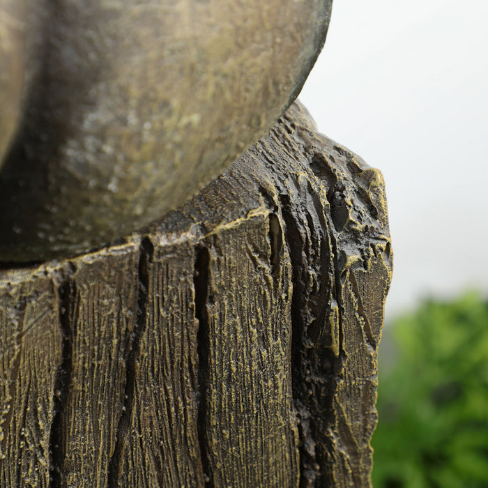 Outsunny Wine Jars Waterfall Fountain 4-tier Outdoor Fountain Water Feature