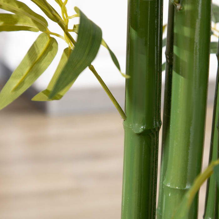 HOMCOM 6FT Artificial Bamboo Tree in Pot for Indoor, Green