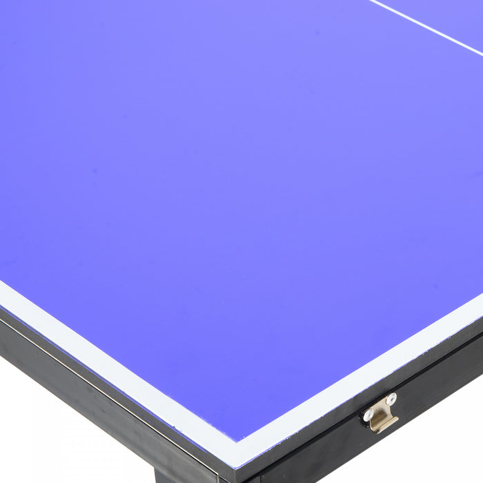 Soozier Folding Ping Pong Table, Portable Table Tennis Table With Handles