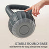 Soozier Kettlebell, 26 lbs Kettle Bell with Non-Slip Handle for Home Gym, Weight Lifting and Strength Training, Grey
