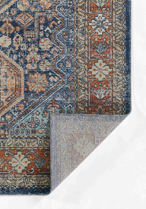 Alicia Traditional 9'3\" x 11'10\" Area Rug in Blue Indoor Area Rug
