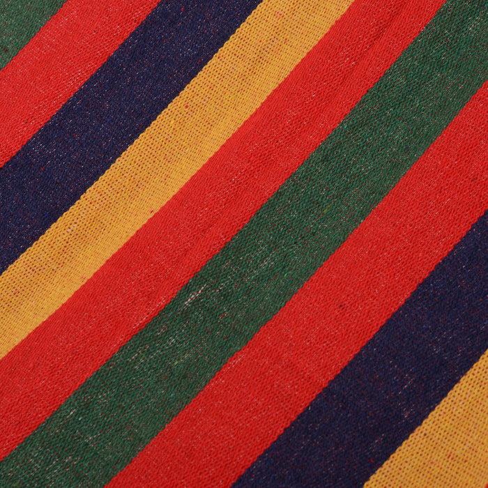 Outsunny Patio Outdoor Hammock, Brazilian Hammock Portable Hammock Load Capacity Up To 264 Lbs For Backyard, Porch, Outdoor And Indoor Use Red Stripe