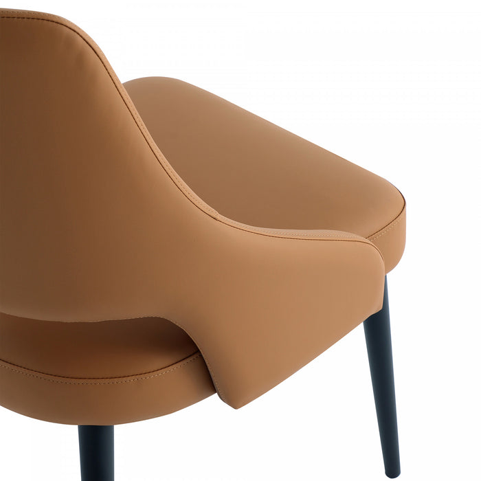 Tremont Modern 8-Piece Dining Chair Set in Saddle
