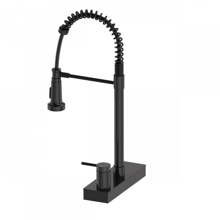 4 Function Chef Pivoting Waterfall Pull-Down Kitchen Faucet, Magnetic Docking. Black-FCWCMBKD1 Laundry Combo