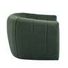 Vela Modern Velvet Swivel Club Chair with Tub Design, Black, Olive Green | Vela Fauteuil Club Moderne en Velours Pivotant a Coque, Noir, Vert Olive