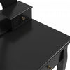 HOMCOM Wooden Vanity Table Set, Makeup Table with 360° Rotating Mirror