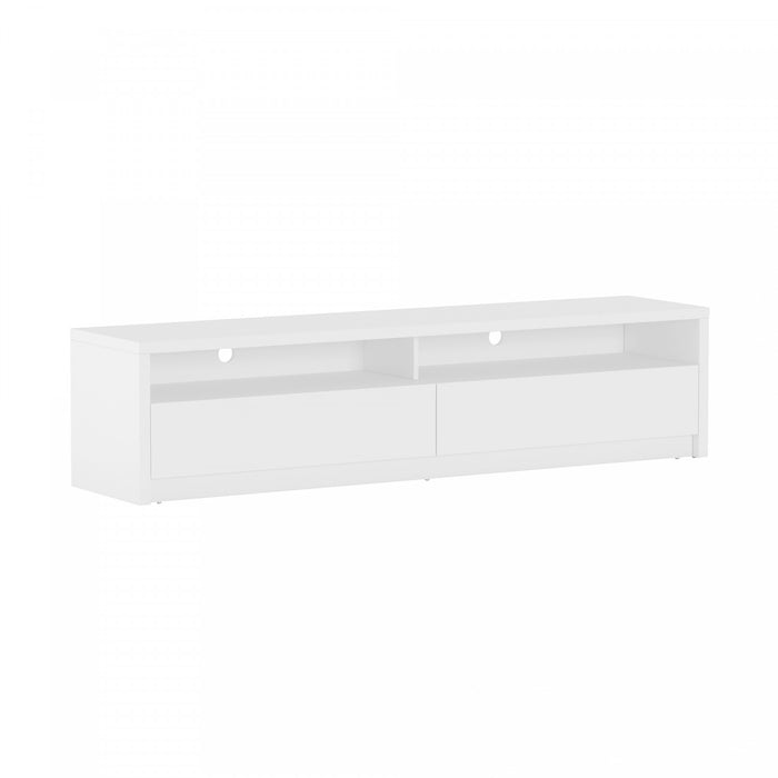 Duncan Contemporary Modern 70\" TV Stand in White
