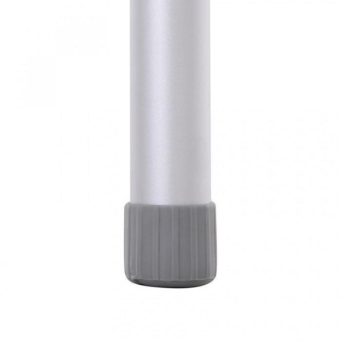 Outsunny 4ft Picnic Table with Slide Shelf Outdoor Portable Aluminum Folding Table 2 Adjustable Height Light-weight Camping BBQ Party Dining Table w/ Carrying Handle