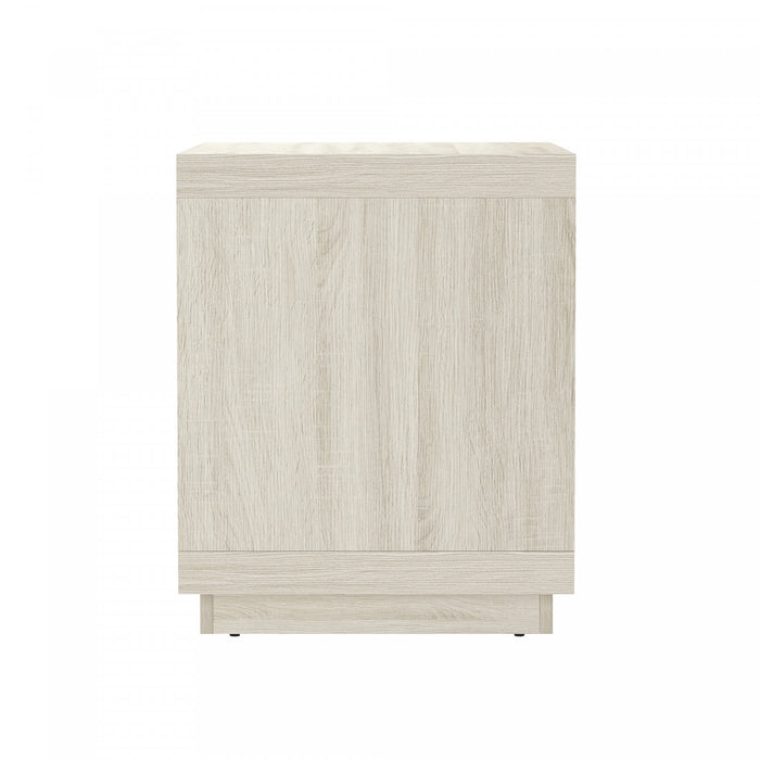 Navis Contemporary 32\" Nightstand in Whitewashed Oak (1-Drawer)