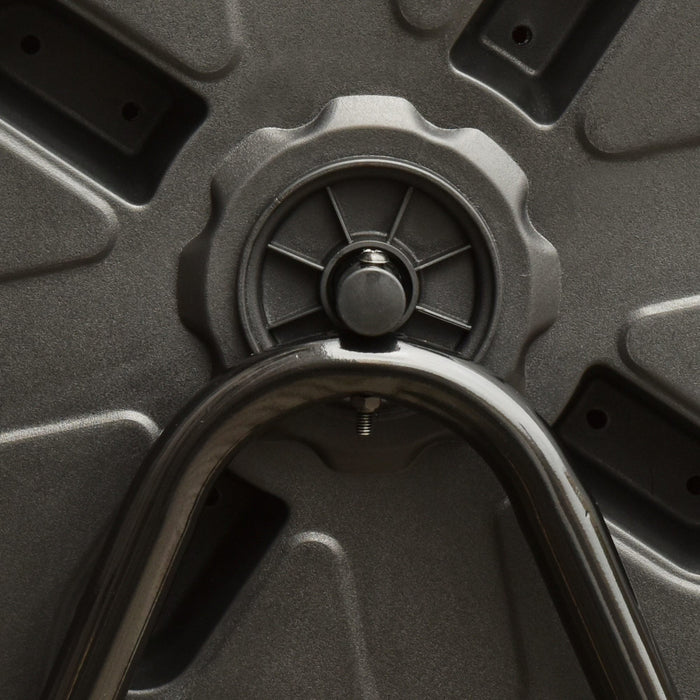 Outsunny Outdoor Dual Chamber 360° Rotating Composter 43 Gallon Orange