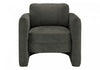 Monarch Specialties - Accent Chair, 32"H, Upholstered, Living Room, Bedroom, Dark Grey Fabric, Contemporary | Monarch Specialties - Chaise D'Appoint, 32"H, Rembourre, Salon, Chambre A Coucher, Tissu Gris Fonce