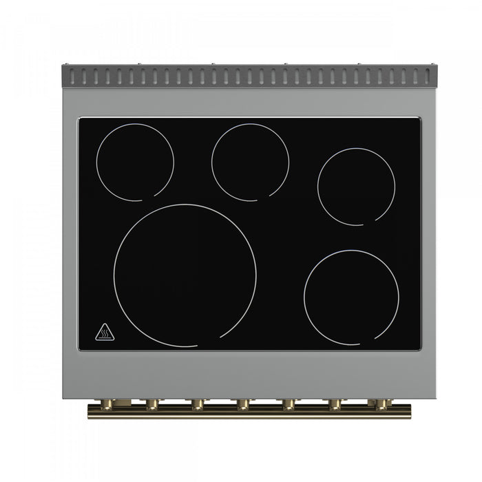 Forno Paolo 30\" Black Electric Range, 4.38 CU.FT. - FFSEL6011-30BLK