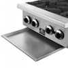 FORNO Commerciale 24 Inch Gas Hotplate with 4 Burners, 104,000 BTU, Stainless Steel - FCMHP0079-24 | Plaque de cuisson a gaz Commerciale de 24 po avec 4 bruleurs, 104 000 BTU, acier inoxydable – FCMHP0079-24