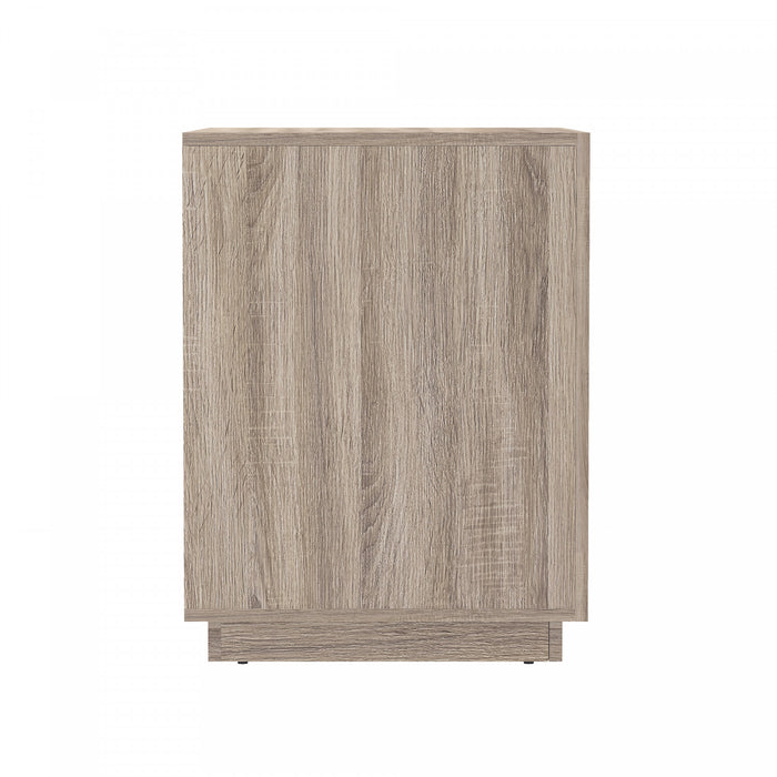 Soren Contemporary 32\" Nightstand in Natural Oak (2-Drawer)