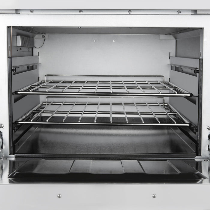 FORNO Commerciale 24 Inch Stainless Steel Gas Range, 4 Burners, 120,000 BTU Total - FCMGR0093-24