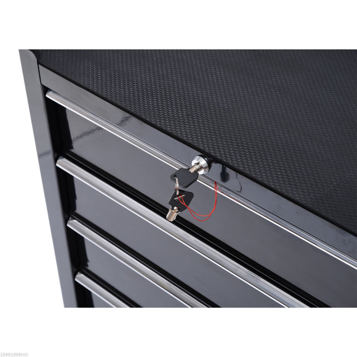 Homcom 5 Drawer Steel Rolling Tool Cabinet