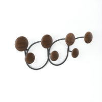 Umbra Dotsy Wall Hooks - Black and Walnut