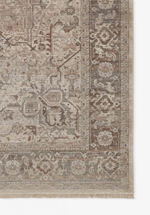 Selena Traditional 8'0\" x 10'0\" Area Rug in Grey Indoor Area Rug
