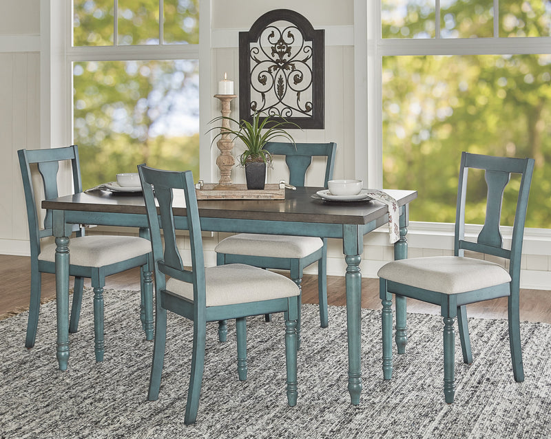 Willow Dining Table - Teal