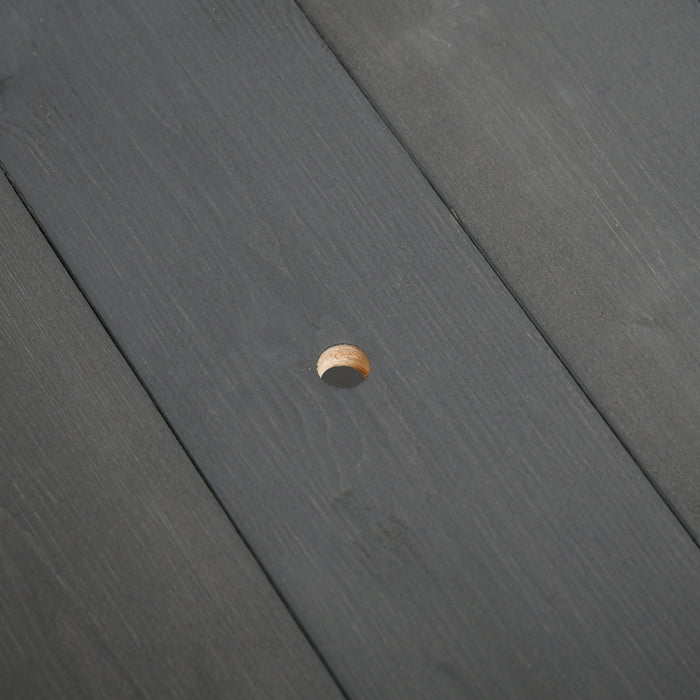 Outsunny 34\"x18\"x30\" Elevated Planter Box With Legs Wooden Patio Raised Garden Bed Outdoor Flower Stand Yard Plant Table Raised Flower Planter W/ Inner Bag Dark Grey