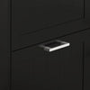 HOMCOM Narrow Shoe Cabinet with Flip Drawers Adjustable Shelf, Black