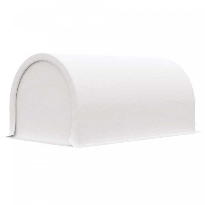 Outsunny 10' X 16' Carport Storage Tent Anti-uv Pe Portable Garage, White