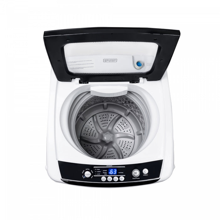 BCDPW Series BLACK+DECKER 0.9 Cu. Ft. Portable Washer, 6.6 lb. Capacity, BPWM09W