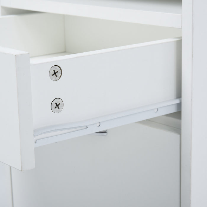 Homcom Mobile Filing Cabinet With Drawer