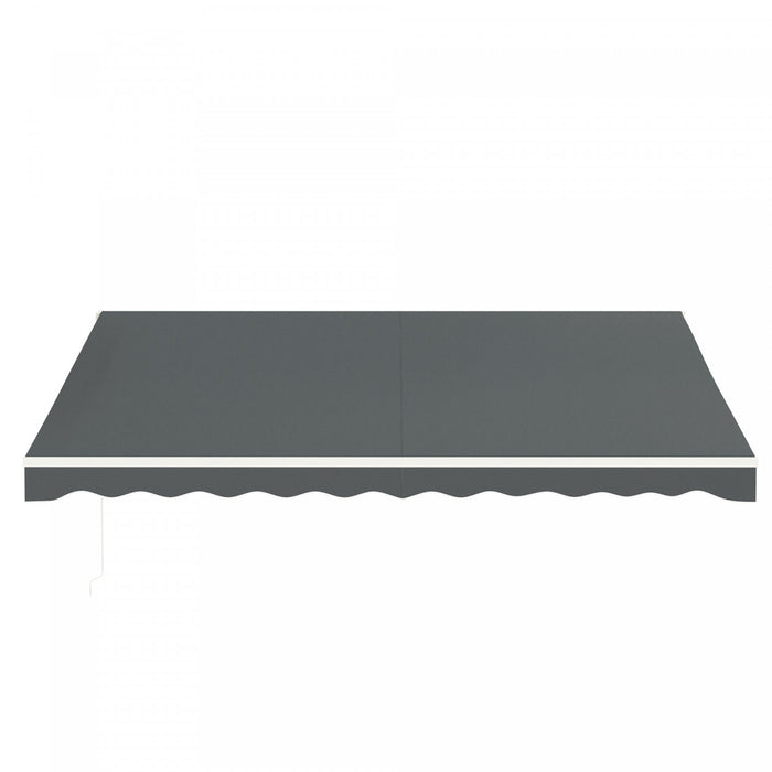 Outsunny 10' X 13' Electric Retractable Awning W/ Remote Controller, Gray