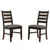 Winfield 5-Piece Solid Wood Dining Set with Ladder Back Chairs (Seats 4-6) | Ensemble de salle a manger Winfield 5 pieces en bois massif avec chaises a dossier echelle (4 a 6 places)