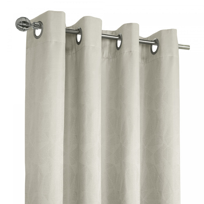 Thermaplus Ethan White Blackout Grommet Curtain Panel - 52 x 95