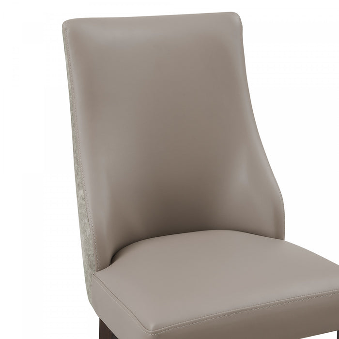 Connie Modern 6-Piece Dining Chair Set in Taupe