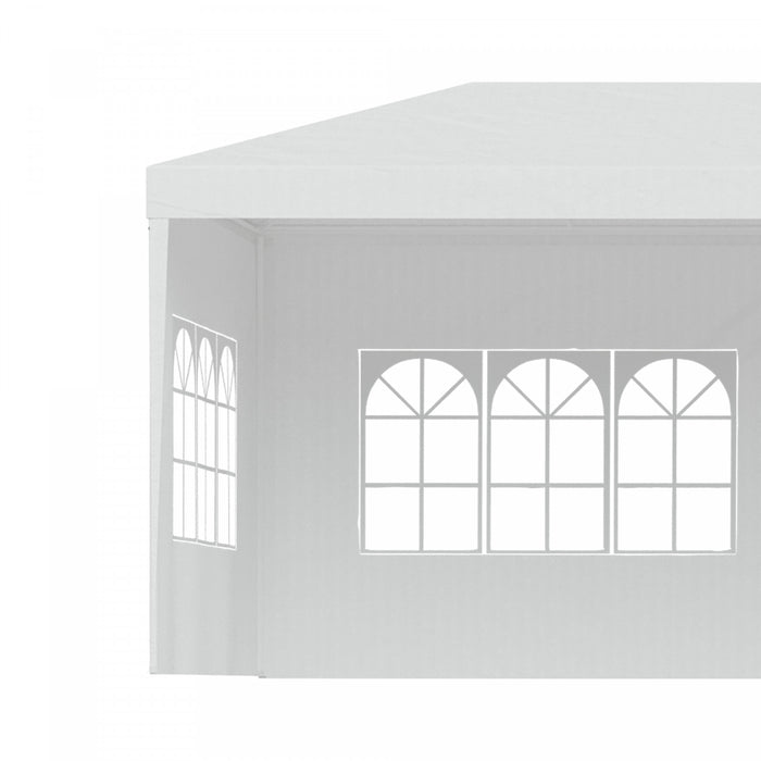 Outsunny 10 X 28ft Portable Party Tent, Gazebo Wedding Party Tent For Garden Dining And Outdoor With 5 Removable Sidewalls, White