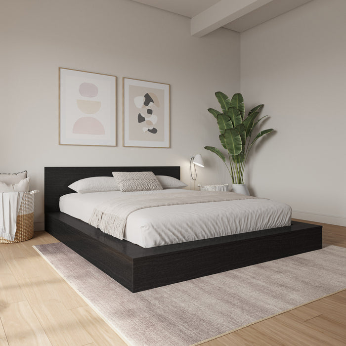 Kanso Low Platform Bed Set Queen Bed