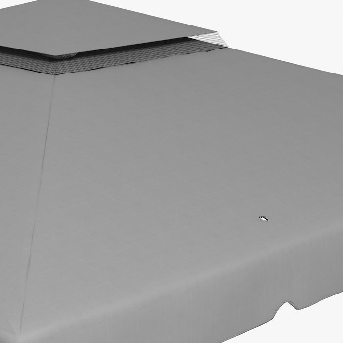 Outsunny 10' X 10' Outdoor Patio Gazebo Shelter Tent W/ Sidewalls, Grey