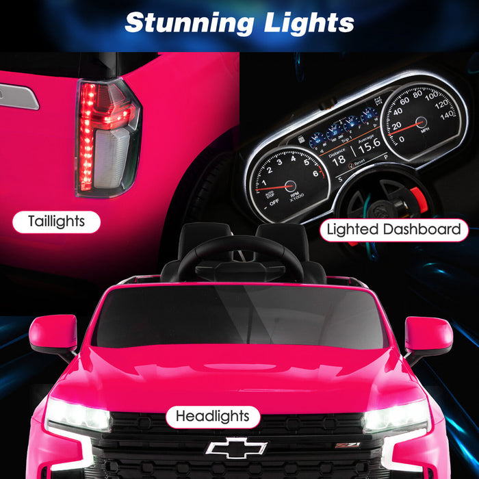 12v Kids Ride On Car Chevrolet Tahoe Electric Truck Suv Remote W/ Light & Music Pink