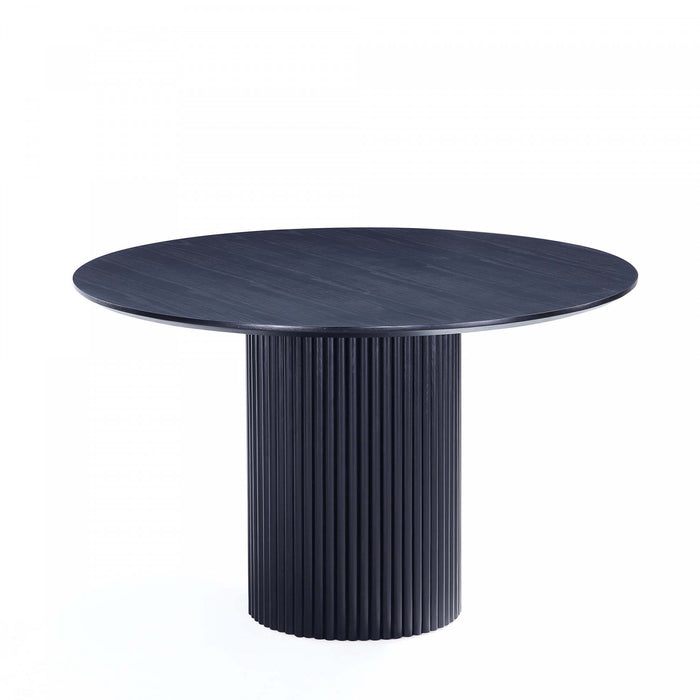 Flor and Hathaway Modern Industry Chic 5-Piece Dining Set in Wheat and Black