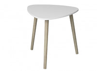 End Table With Pine Legs – White Top 