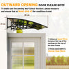 Outsunny Window Awning Door Canopy, Front Door Outdoor Patio Cover