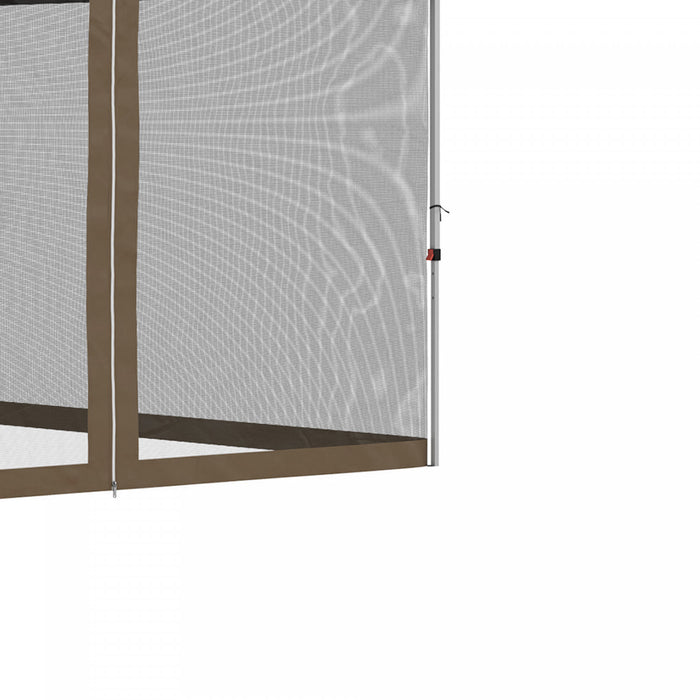 Outsunny 10' X 10' Pop-up Canopy Tent Outdoor Party Tent With Mesh Walls