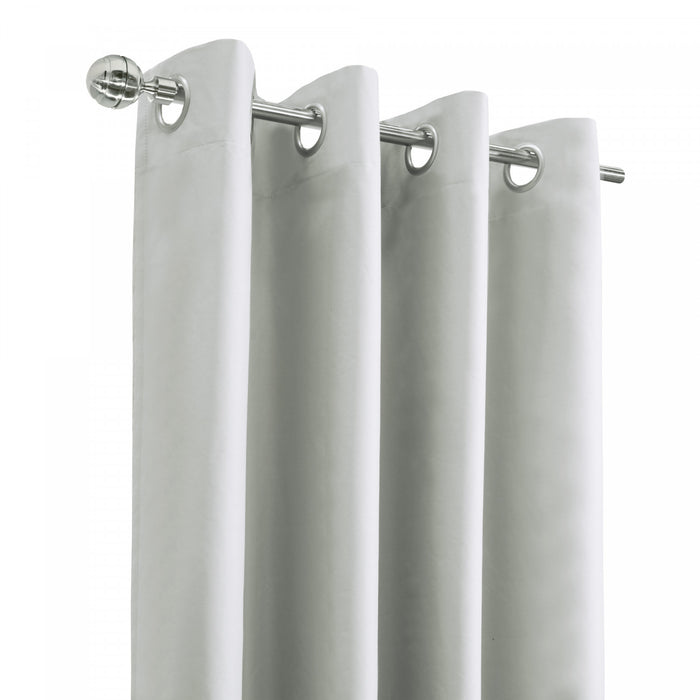 Thermaplus Alpine White Blackout Grommet Curtain Panel - 52 x 63