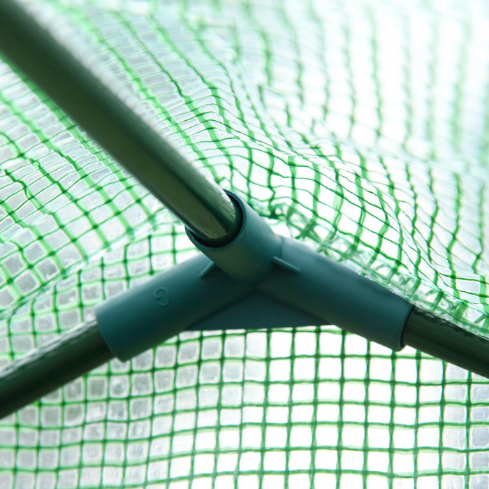 Outsunny 6'x3.3'x5.5' Walk-in Garden Greenhouse With Door And Top Window, Portable Mini Greenhouse For Plants Flowers Herbs, Outdoor Hot House Growing Tent With Steel Frame, Green Pe Cover