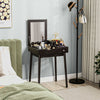 HOMCOM Modern Vanity Desk with Flip-up Mirror and 2 Drawers for Bedroom
