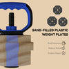 Soozier 6-in-1 Adjustable Dumbbell Set, 44lbs Free Weights Set, Blue